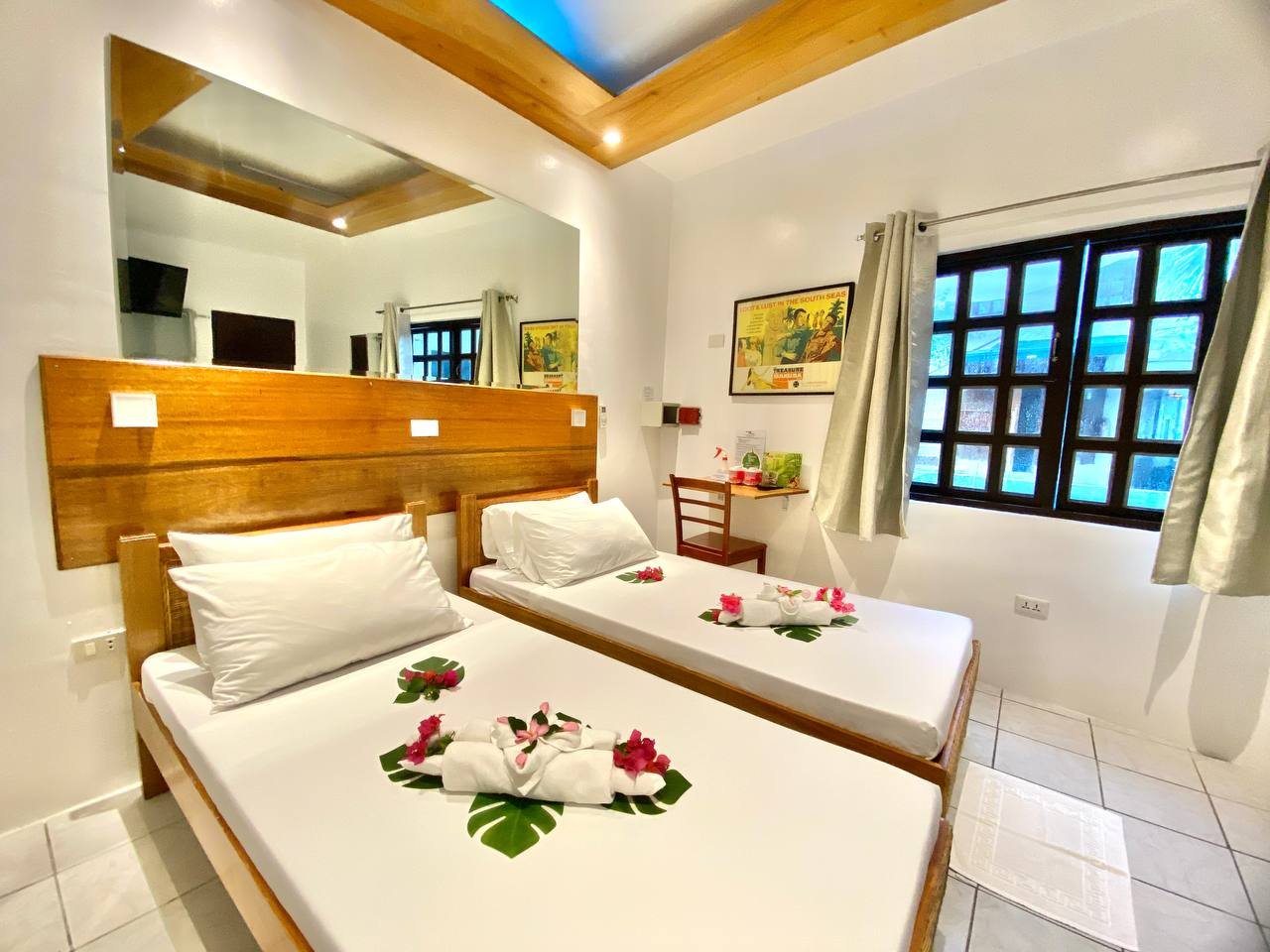 poolside room interior