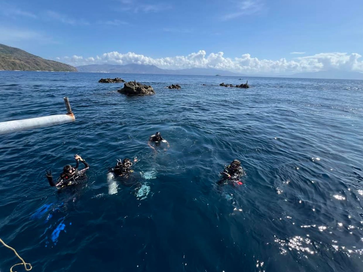 verde island drop off dive site
